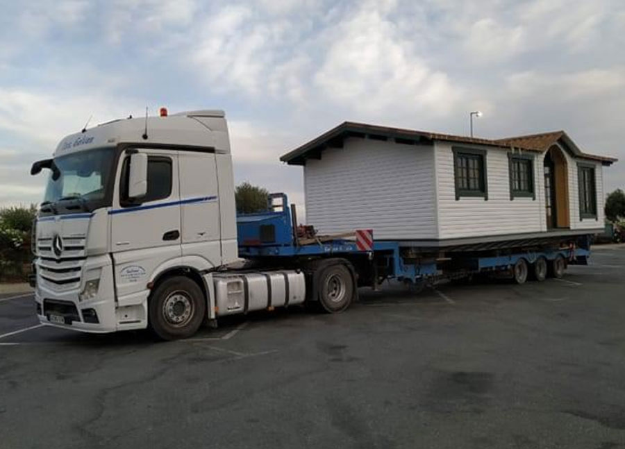 Transportes Galván camión con casa